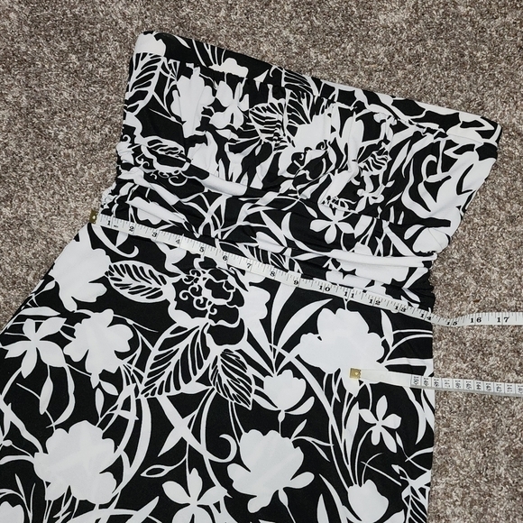 WHBM WHITE House Black Market Strapless floral Maxi Dress summer beach small - Picture 4 of 9